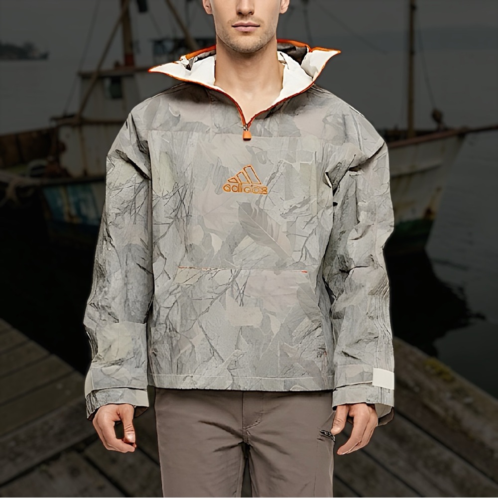 Adidas Originals Men’s Camo Anorak Jacket Sz S